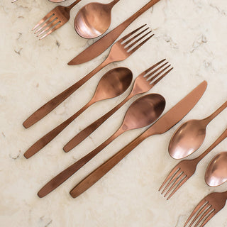 Cambridge Silversmiths Averie Copper Satin 20-Piece Flatware Set, Service for 4