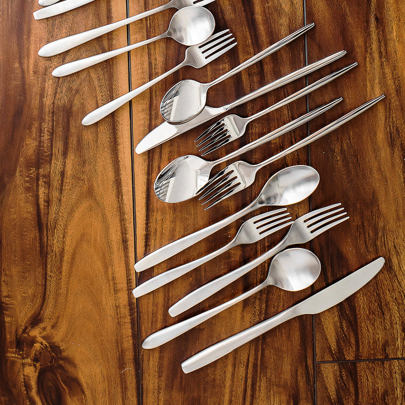 Cambridge Silversmiths Averie Satin 20-piece Flatware Set