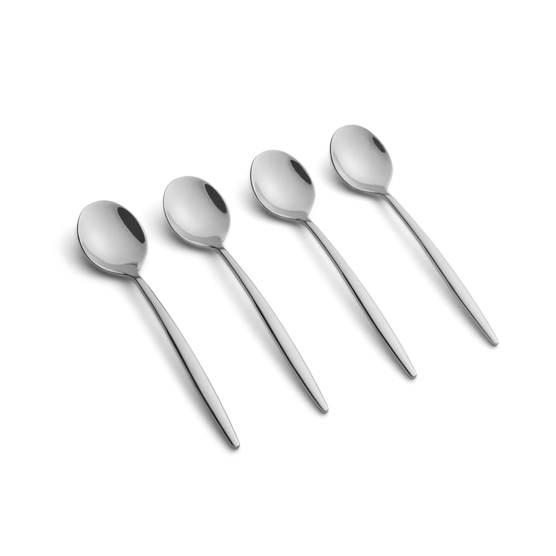Cambridge Silversmiths Gaze Mirror Demi Spoon, Set of 4