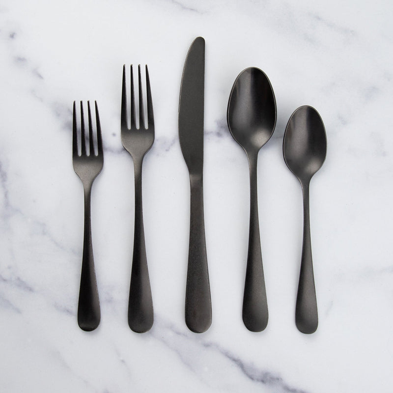 Cambridge Silversmiths  Rhiannon Black Rumble 20-piece Flatware Set