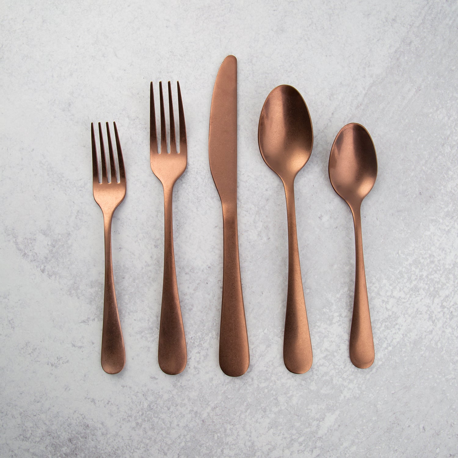 Cambridge Silversmiths Rhiannon Copper Rumble 20-piece Flatware Set ...