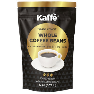 Premium Whole Coffee Beans (Dark Roast) by Kaffe Products