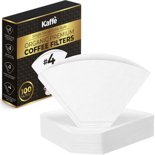 Organic Premium Coffee Filters #4, KFCF04W by Kaffe Products