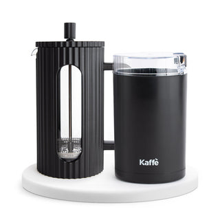 French Press Essentials Bundle, Black by Kaffe Products