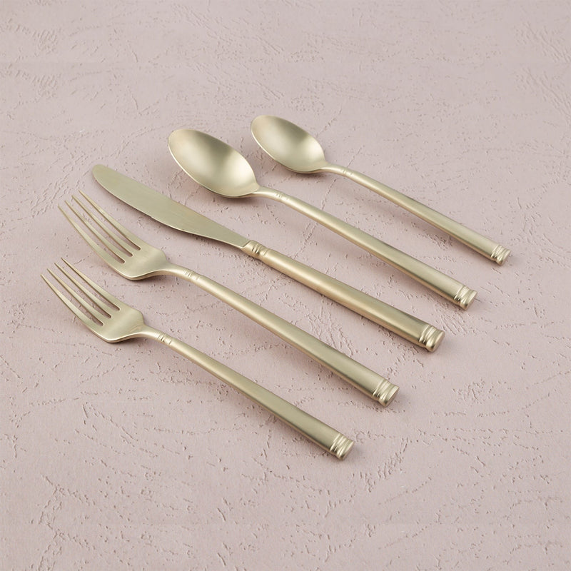 Cambridge Silversmiths Emmy Champagne Satin 20-piece Flatware Set