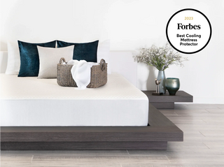The Sleep Loft luxury cooling mattress protector with cool to the touch fabric