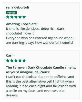 Dark Chocolate Scented Soy Candle