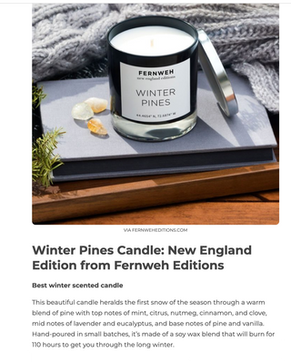 Roaring Fireplace Scented Soy Candle