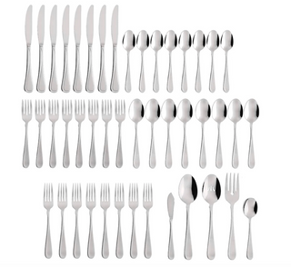 Oneida Flight 45-Piece Stainless-Steel Flatware Set, Service for 8