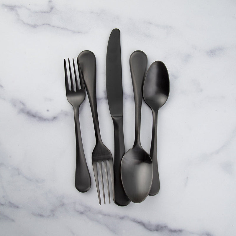 Cambridge Silversmiths Eloquence Black Satin 20-piece Flatware Set