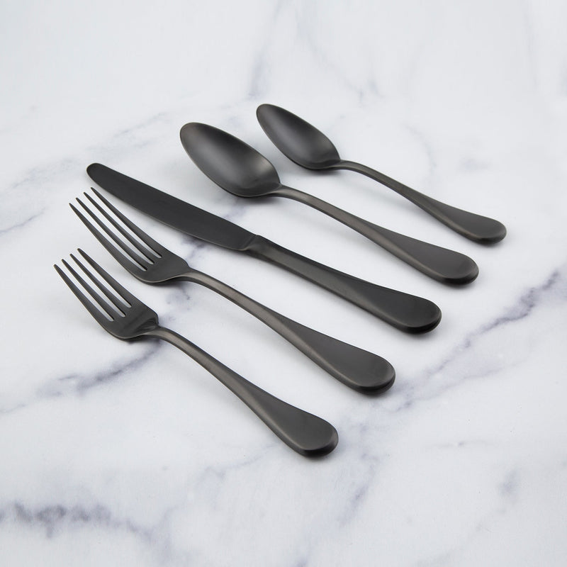 Cambridge Silversmiths Eloquence Black Satin 20-piece Flatware Set