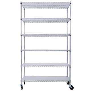 6 Tier Heavy Duty Metal Shelf Wire Shelving Unit