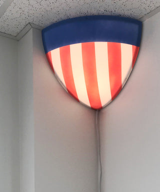 16"W Beacon Triangle Corner Light Plug-In Cord USA Design by Home Concept