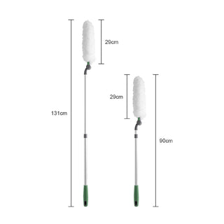 Long Handle Duster With Extension Bar - White