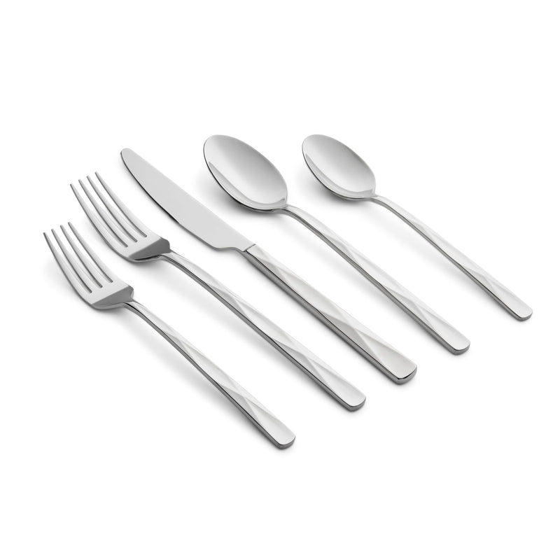 Cambridge Silversmiths Mirror 20-Piece Ayden Flatware Set, Service for 4