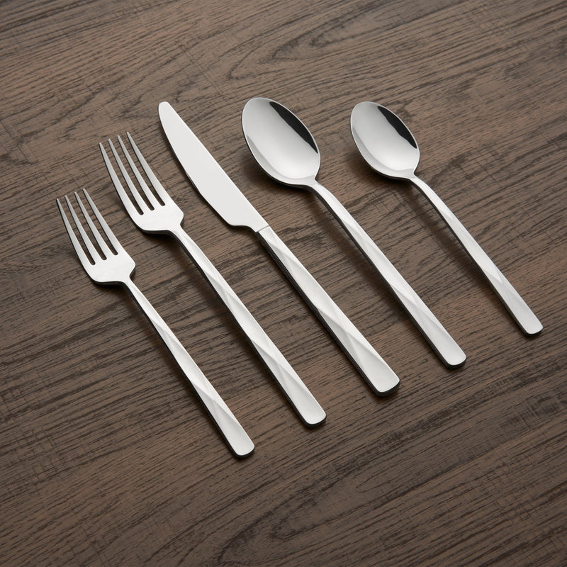 Cambridge Silversmiths Mirror 20-Piece Ayden Flatware Set, Service for 4