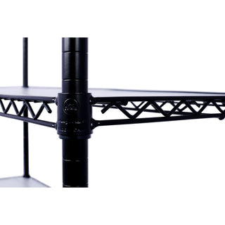 7 Tier Metal Storage Shelf with Adjustable Wire Shelving - Black, White or Pearl Silver