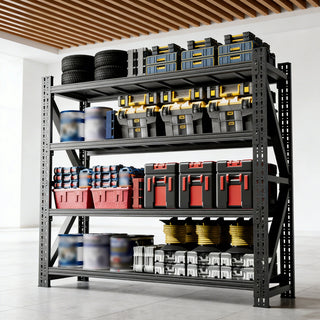 Heavy Duty Garage Shelving with Adjustable Metal Shelves - 6000LBS
