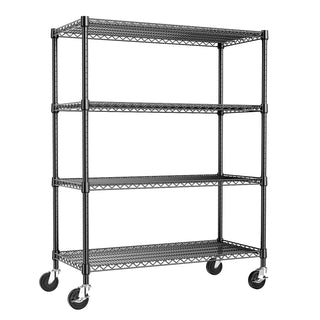 2640 LBS Industrial Metal 4 Tier Shelving Unit with Heavy Duty Construction