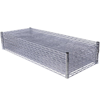 7 Tier Metal Storage Shelf with Adjustable Wire Shelving - Black, White or Pearl Silver