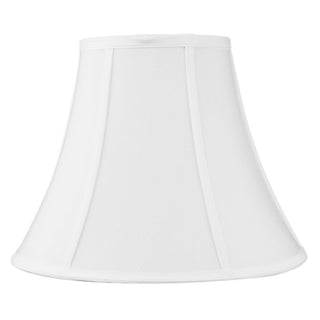 14"W x 11"H White Bell Shantung Lampshade