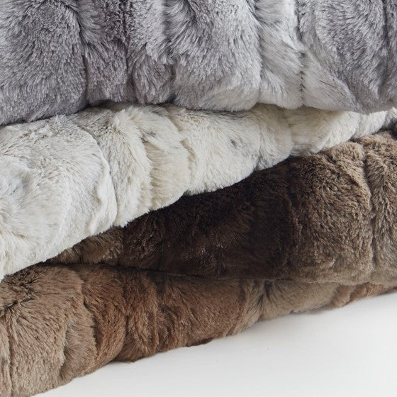 Beautyrest Zuri Faux Fur Heated Wrap with Built-in Controller 50x64"" 1 Heated Wrap:50""W x 64""L