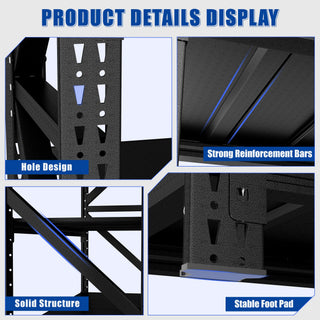 Heavy Duty Garage Shelving with Adjustable Metal Shelves - 6000LBS