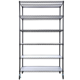 6 Tier Heavy Duty Metal Shelf Wire Shelving Unit