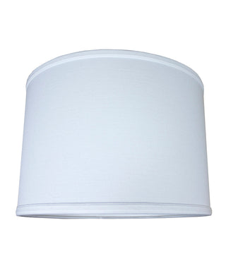 14"W x 10"H Drum Lamp Shade Premium White Linen