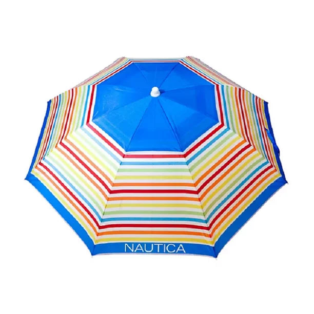 Nautica - 7 Foot Beach Umbrella Rainbow Fade