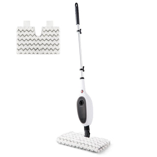 Steam Mop for Floor Cleaning with 10-in-1 Double-Sided Design - Plastic & Steel
