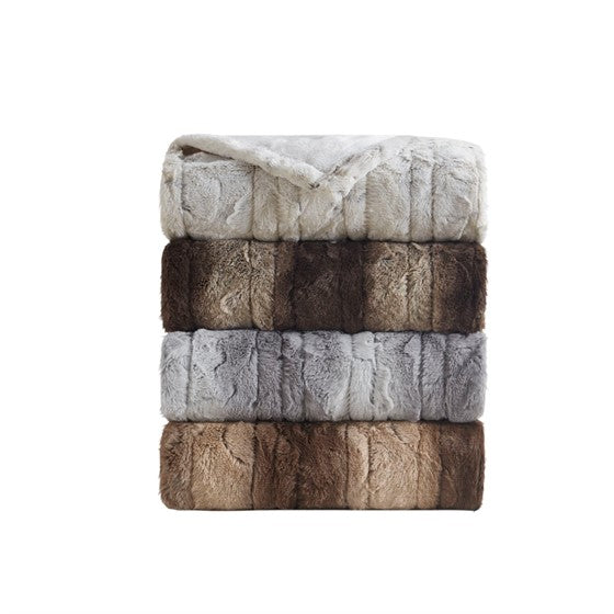 Beautyrest Zuri Faux Fur Heated Wrap with Built-in Controller 50x64"" 1 Heated Wrap:50""W x 64""L