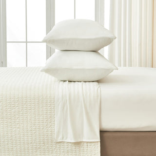 Microfiber Mackenna Collection Sheet Set Twin Alpine White - Twin