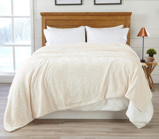 Velvet Plush Sherpa Luxury Bed Blanket - Cielo Collection