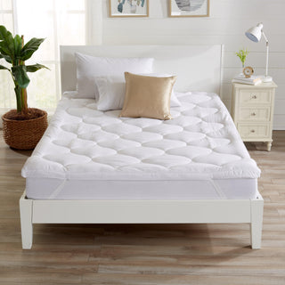Great Bay Home Kyla 2 inch hypoallergenic mattress topper with microfiber shell