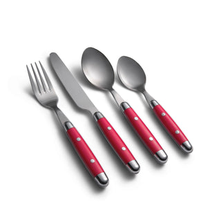 Cambridge Silversmiths Flatware, 16 Piece Set, Red