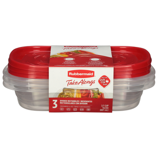 Rubbermaid Divided Rectangular Food Storage Container product image