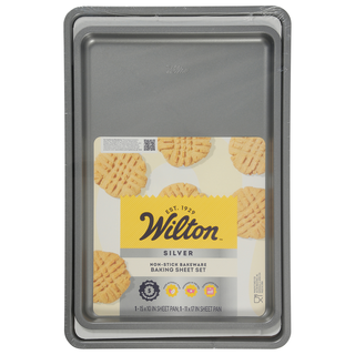 Wilton Recipe Right 3-piece non-stick cookie sheet set