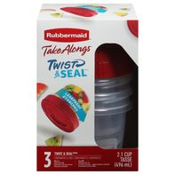 Rubbermaid Twist & Seal Food Storage Container, 2.1 Cup product image