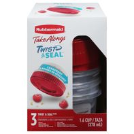 Rubbermaid Twist & Seal Food Storage Container, 1.6 Cup product image