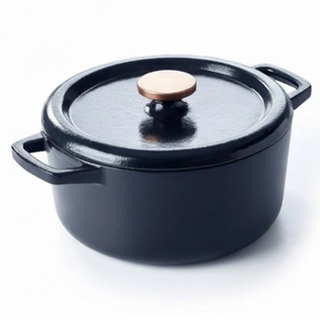 Alva Nori Enameled Cast Iron Round Dutch Oven, 5-Qt