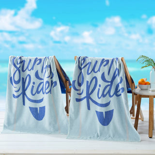 2 Pack Vibrant Beach Towels - Boca Collection, Surf - HomePlace