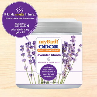 my Bad! Odor Eliminator Gel 15 oz - Lavender Bloom, Air Freshener - Eliminates Odors in Bathroom, Pet Area, Closets