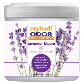 my Bad! Odor Eliminator Gel 15 oz - Lavender Bloom, Air Freshener - Eliminates Odors in Bathroom, Pet Area, Closets