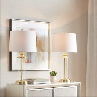 Home Outfitters Gold Table Lamp - 2Pc SetTransitional