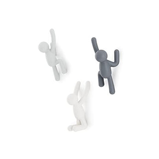 Umbra Buddy Decorative Wall Mounted Hooks for Hanging Coats, Scarves, Bags, Purses, Backpacks, Towels and More, Set of