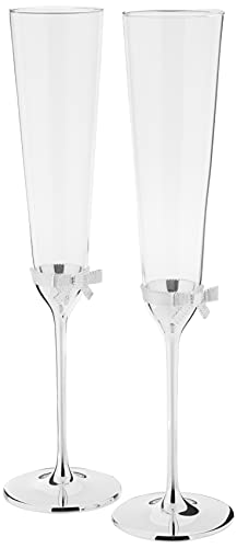 Kate Spade Grace Avenue 2-Piece Champagne Flute Set, 1.35 LB, Metallic