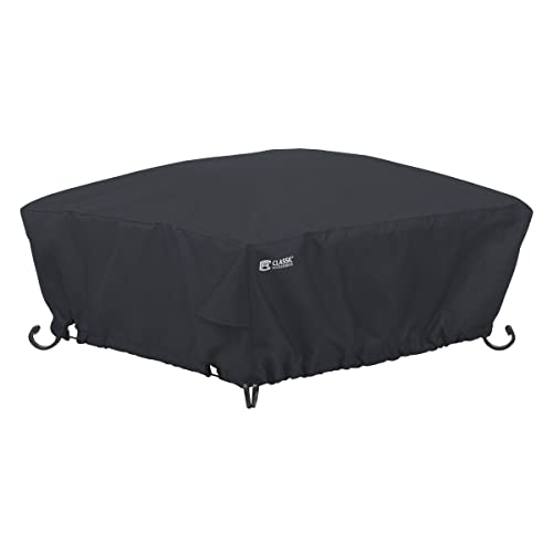 Classic Accessories Water-Resistant 36 Inch Full Coverage Square Fire Pit Cover, Patio Furniture Covers