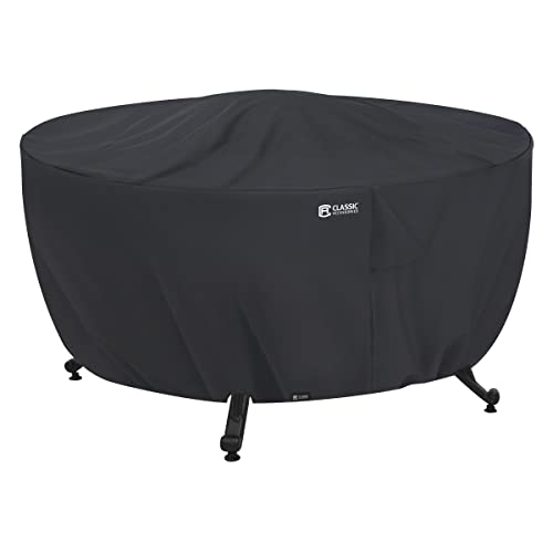 Classic Accessories Water-Resistant 52 Inch Round Fire Pit Cover, Outdoor Firepit Cover
