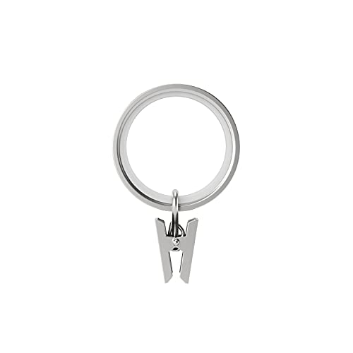Umbra Cappa Drapery Clip Rings, Small, Nickel/Steel
